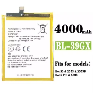 Phone battery BL-39GX for Infinix Hot S3,Hot 6 Pro