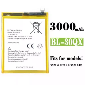 Phone battery BL-30QX for Infinix HOT S