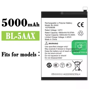 Phone battery BL-5AAX for Infinix