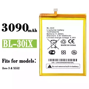 Phone battery BL-30ix for Infinix Zero 3