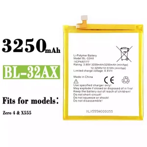 Phone battery BL-32AX for Infinix Zero 4