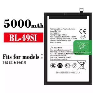 Phone battery BL-49SI for ITEL P55 5G