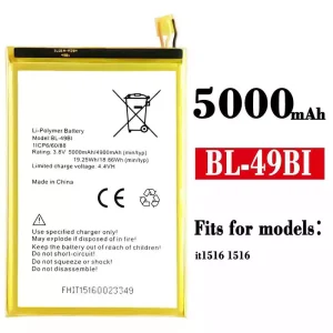 Phone battery BL-49BI for ITEL it 1516