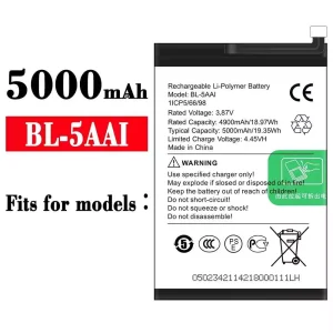 Phone battery BL-5AAI for ITEL
