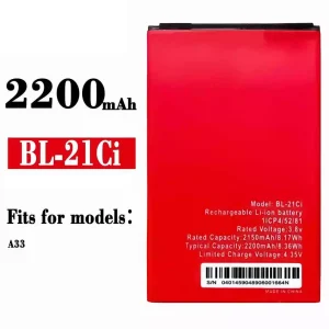 Phone battery BL-21Ci for ITEL A33