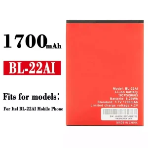 Phone battery BL-22AI for ITEL