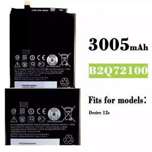 Phone battery B2Q72100 for HTC Desire 12s