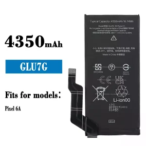 Phone battery GLU7G for HTC Pixel 6A