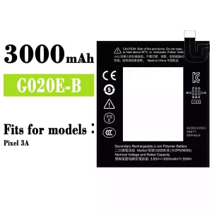 Phone battery G020E-B for Google PIXEL 3A