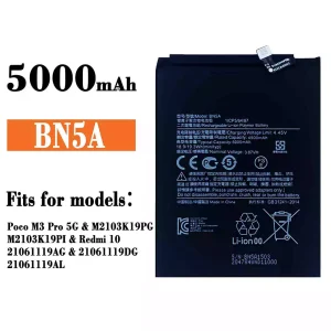 Phone battery BN5A for Xiaomi Poco M3 Pro 5G / Redmi 10