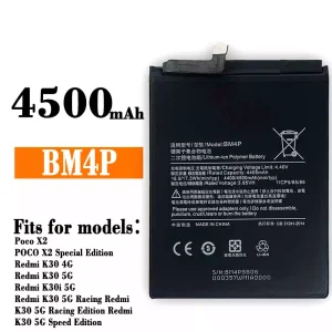Phone battery BM4P for Xiaomi Redmi K30,Poco X2