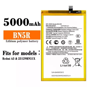 Phone battery BN5R for Xiaomi Redmi A3