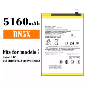 Phone battery BN5X for Xiaomi Redmi 14C
