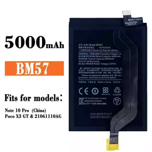 Phone battery BM57 for Xiaomi Note 10 Pro / Poco X3 GT