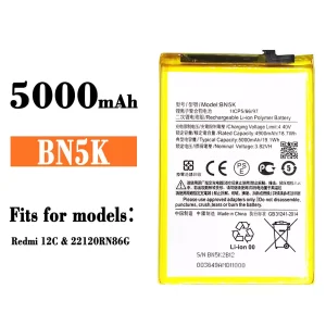 Phone battery BN5K for Xiaomi Redmi 12C