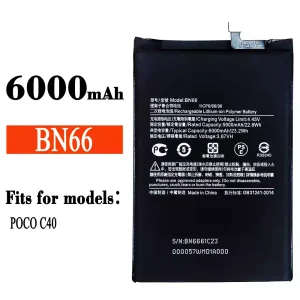Phone battery BN66 for Xiaomi poco C40