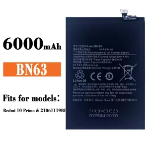 Phone battery BN63 for Xiaomi Redmi 10