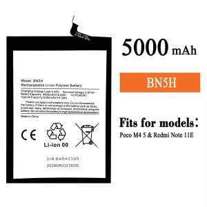 Phone battery BN5H for Xiaomi Poco M4 5G / Redmi Note 11E