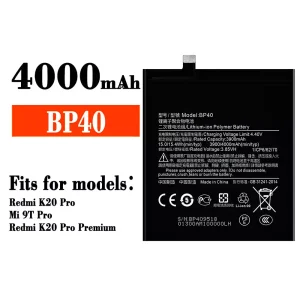 Phone battery BP40 for Xiaomi Redmi K20 Pro / Mi 9T Pro