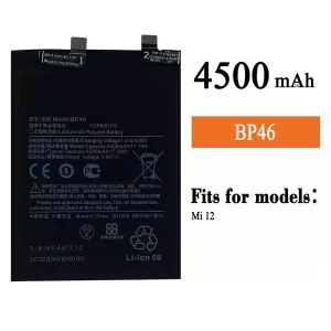 Phone battery BP46 for Xiaomi Mi 12