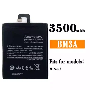 Phone battery BM3A for Xiaomi Mi NOTE 3