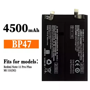 Phone battery BP47 for Xiaomi Redmi Note 11 Pro Plus / Mi 11i