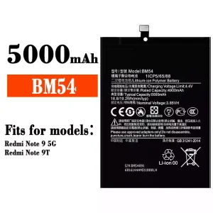 Phone battery BM54 for Xiaomi Redmi Note 9 5G / Redmi Note 9T