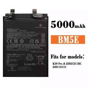Phone battery BM5E for Xiaomi K50 Pro