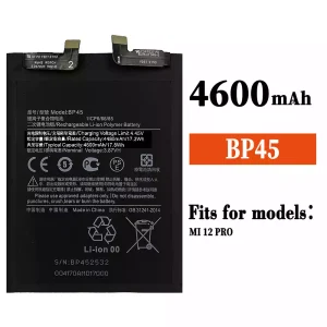 Phone battery BP45 for Xiaomi MI 12 Pro