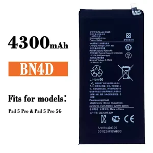 Phone battery BN4D for Xiaomi Pad 5 Pro