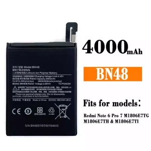 Phone battery BN48 for Xiaomi Redmi Note 6 Pro