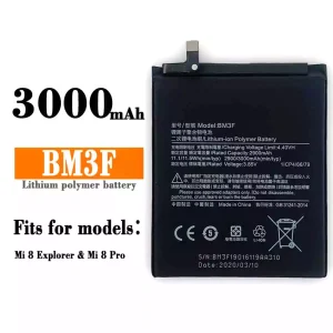 Phone battery BM3F for Xiaomi Mi 8 Explorer / Mi 8 Pro