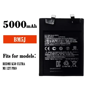 Phone battery BM5J for Xiaomi Redmi K50 ultra / MI 12T Pro