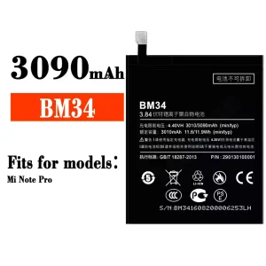 Phone battery BM34 for Xiaomi MI NOTE PRO