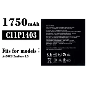 Phone battery C11P1403 for Asus ZenFone 4.5