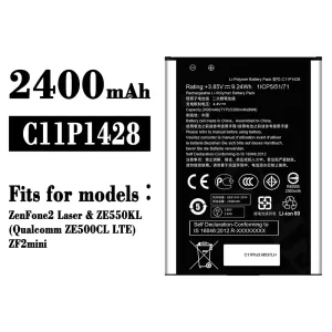 Phone battery C11P1428 for Asus ZenFone 2 ZE500KL