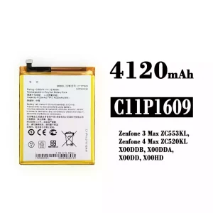 Phone battery C11P1609 for Asus Zenfone 3 Max ZC553KL / Zenfone 4 Max ZC520KL