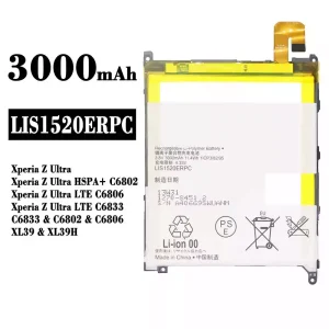 Phone battery LIS1520ERPC for Sony Xperia Z Ultra / Xperia Z Ultra HSPA+ C6802 / Xperia Z Ultra LTE C6806 / Xperia Z Ultra LTE C6833