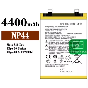 Phone battery NP44 for Motorola MOTO S30 Pro / Edge 30 Fusion / Edge 40