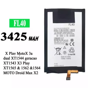 Phone battery FL40 for Motorola X Play / MotoX 3a dual / X3 Play / MOTO Droid Max X2