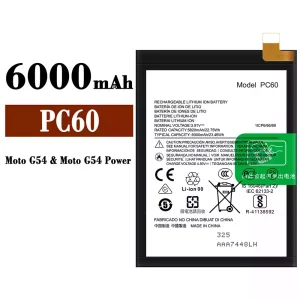 Phone battery PC60 for Motorola Moto G54 / Moto G54 Power / Moto G24 Power