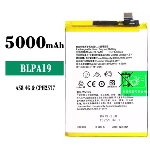 Phone battery BLPA19 for OPPO A58 4G / A38 / A79 5G
