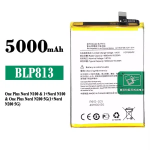 Phone battery BLP813 for OnePlus Nord N100 / Nord N200