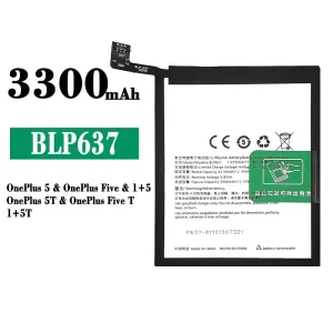 Phone battery BLP637 for OnePlus 5 / OnePlus 5T