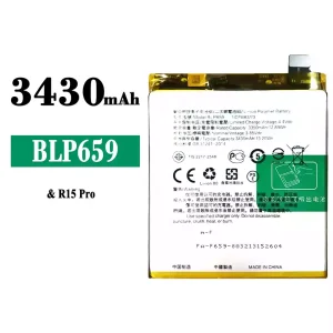 Phone battery BLP659 for OPPO R15 Pro