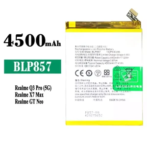 Phone battery BLP857 for OPPO Realme Q3 Pro / GT NEO / X7 Max