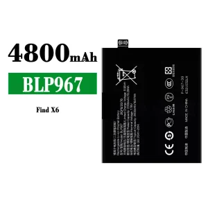 Phone battery BLP967 for OPPO Find X6