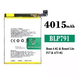 Phone battery BLP791 for OPPO Reno 4 4G /Reno 4 Lite /F17 /A73 4G
