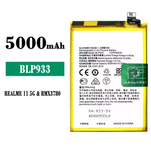 Phone battery BLP933 for OPPO Realme 11 / Realme K10