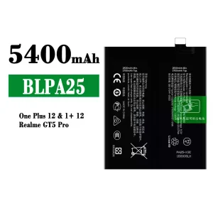 Phone battery BLPA25 for OPPO One plus 12/Realme GT5 Pro
